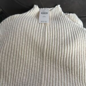 Anthropologie T La Ribbed Turtleneck Top